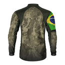 Camisa GG Agro Brk Camuflada Bandeira do Brasil com Proteção Solar UV50+