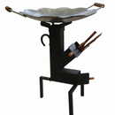 Kit Tacho 52cm + Suporte a Lenha/Carvão